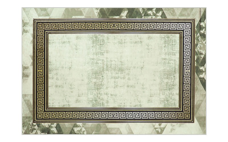 سجاد عازل للماء من أرمادا - ( 180 × 280 ) سم بيج وذهبي ( بدون أطراف بيضاء )