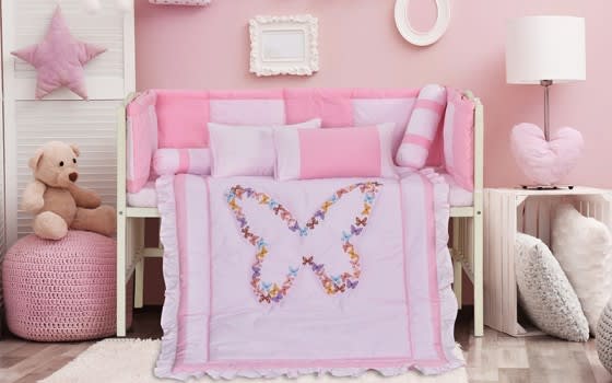 Cannon Baby Comforter Set 7 PCS - Pink & L.Purple
