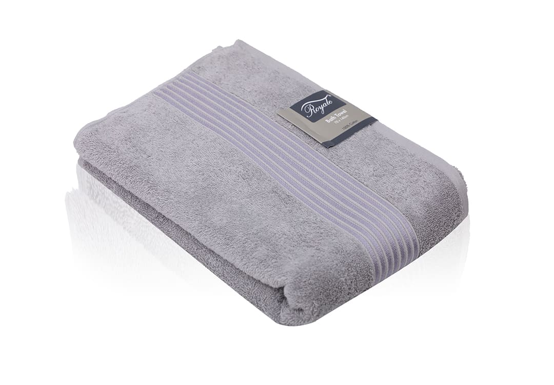 Royal Cotton Towel - ( 81 X 163 ) Grey