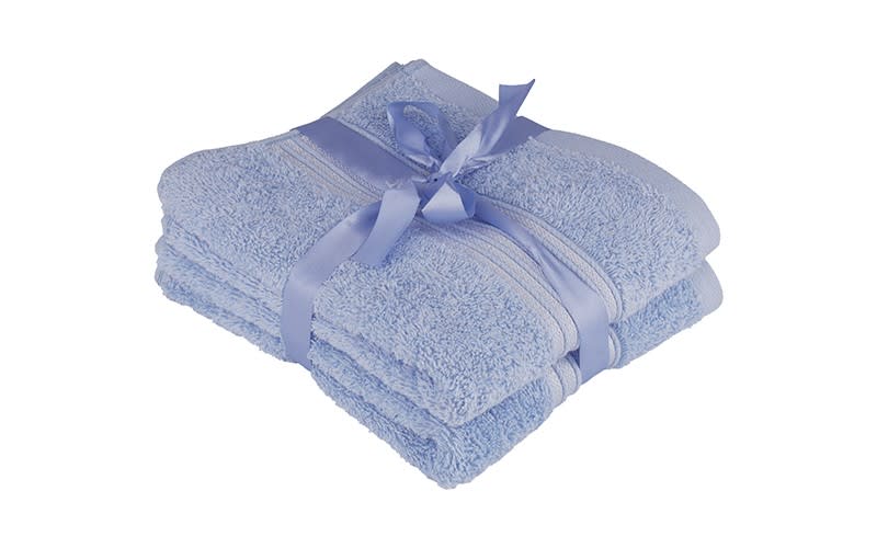 Royal Cotton Towel 2 Pc - ( 41 X 66 ) Blue