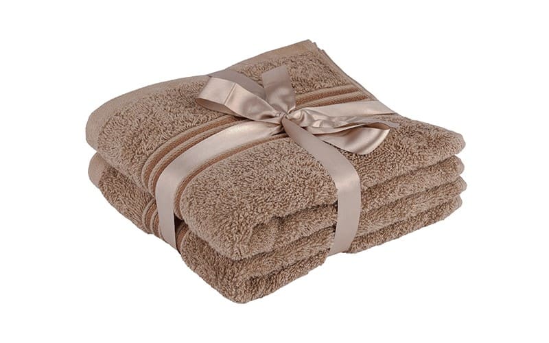 Royal Cotton Towel 2 Pc - ( 41 X 66 ) Brown