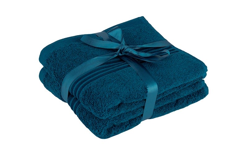 Royal Cotton Towel 2 Pc - ( 41 X 66 ) Teal