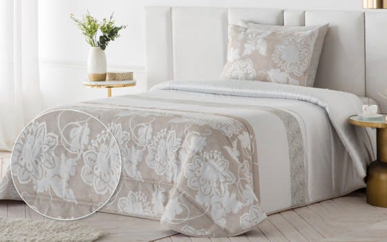Antilo Wedding Comforter Set 4 PCS - King Beige