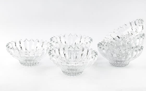 Glassware Dessert Bowls Set 6 PCS - Clear