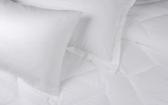 Judy Stripe Cotton Comforter Set 4 Pcs - Single Off White