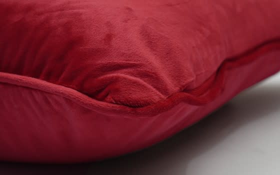كيس كوشن مع حشوة  ( 45 × 45 ) - أحمر