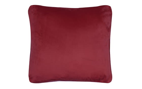 كيس كوشن مع حشوة  ( 45 × 45 ) - أحمر