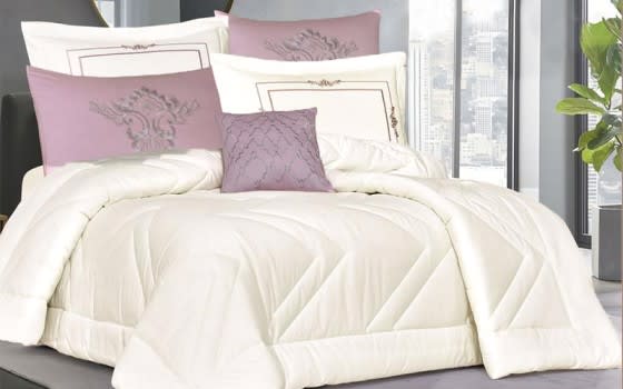 Bonnie Cotton Comforter Set 7 PCS - King Cream