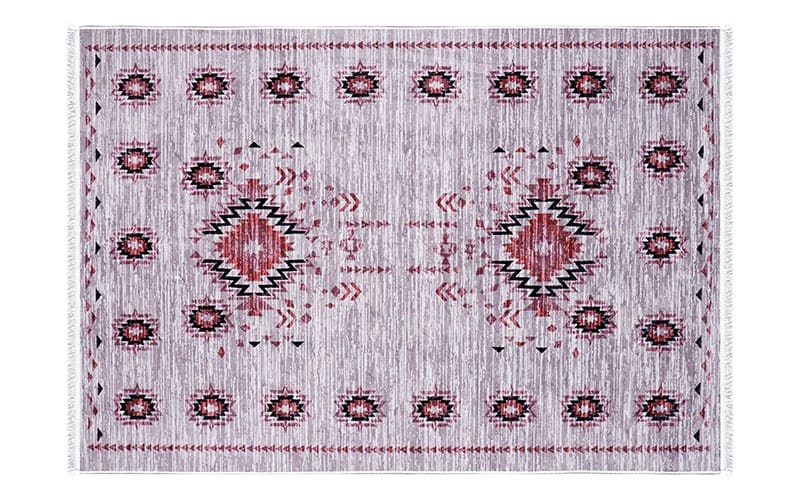 Bamboo Premium Carpet - ( 180 X 280 ) cm L.Purple & Red