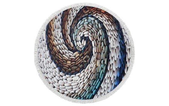 سجاد بامبو الفاخر - ( 160 × 160 ) سم متعدد اللون