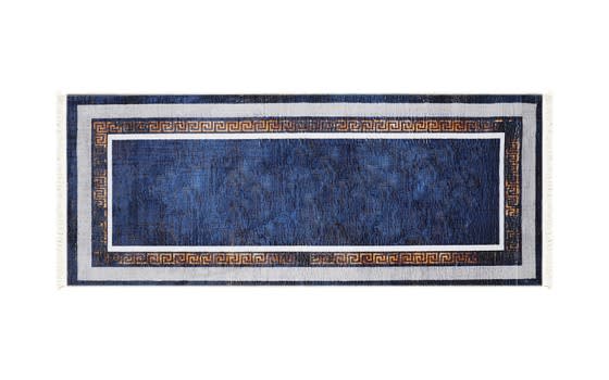 Bamboo Premium Carpet - ( 200 X 80 ) cm Navy & Silver