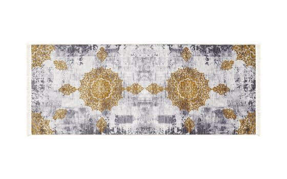Bamboo Premium Carpet - ( 200 X 80 ) cm Gold & Grey