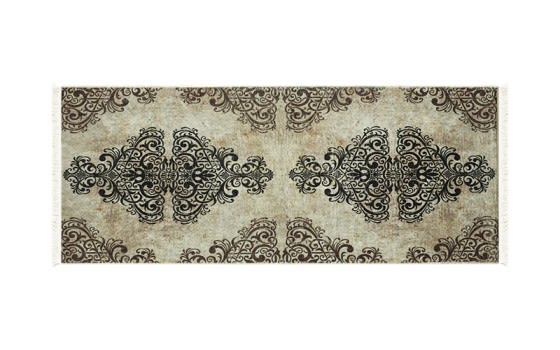 Bamboo Premium Carpet - ( 200 X 80 ) cm Beige & Black