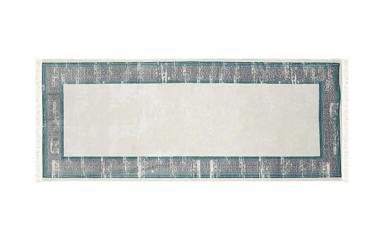 Bamboo Premium Carpet - ( 200 X 80 ) cm Off White & Black