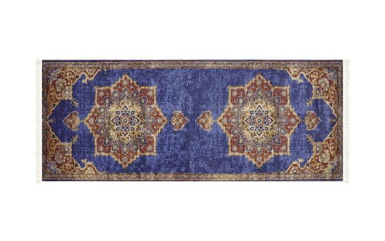 Bamboo Premium Carpet - ( 150 X 80 ) cm Blue & Burgundy