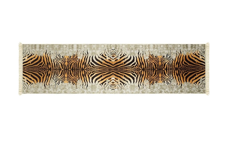 سجاد بامبو الفاخر - ( 300 × 80 ) سم متعدد اللون