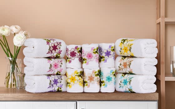 Armada Cotton Towel Set 12 PCS - White