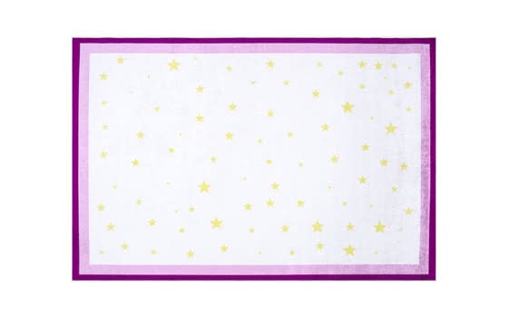 Armada Waterproof Kids Carpet - ( 120 X 180 ) cm Off White & Purple