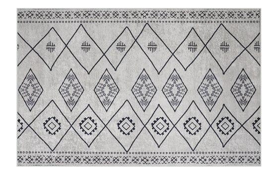 Armada Waterproof Carpet - ( 180 X 280 ) cm Grey & Off White