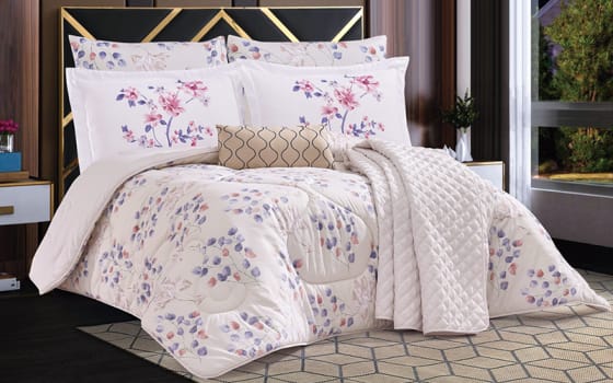Orchid Comforter Set 5 PCS - Single Multi Color