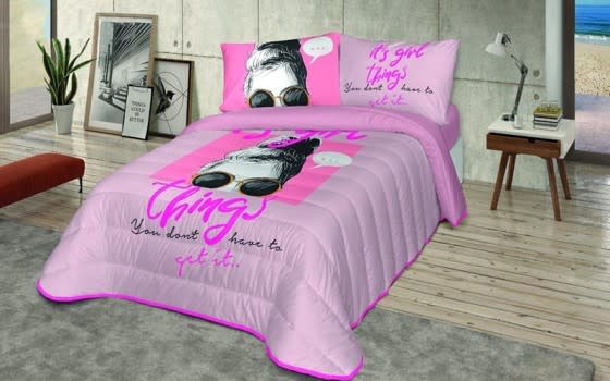Awesom Kids Comforter Set 4 PCS - Pink