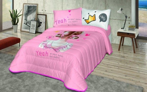Awesom Kids Comforter Set 4 PCS - Pink