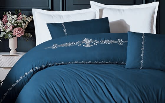 Palace Embroidered Comforter Set 6 PCS - King Turquosie