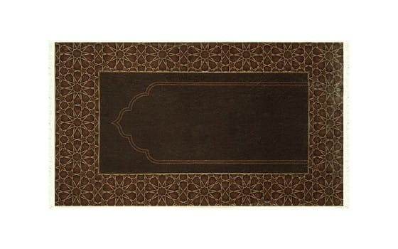Armada Memory Foam Prayer Carpet - ( 65 X 120 ) cm - Brown
