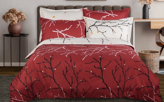 DINO Duvet Cover Set Without Filling 6 PCS - King Red