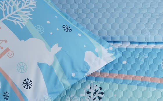 Happiness​​​​​​​ Kids Bed Spread 4 PCS - Sky Blue