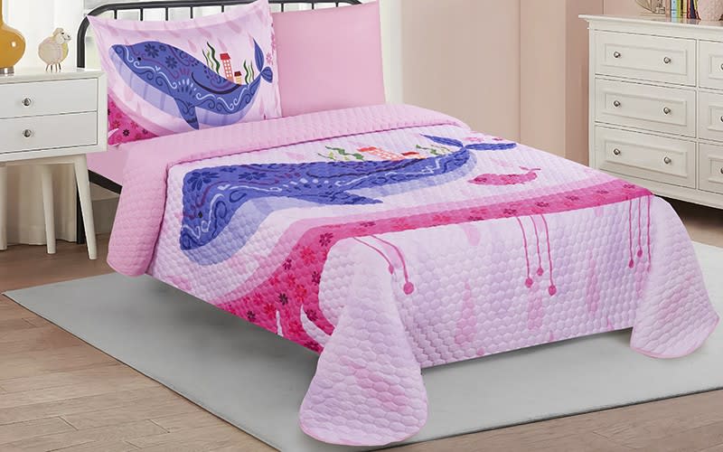 Happiness​​​​​​​ Kids Bed Spread 4 PCS - L.Pink