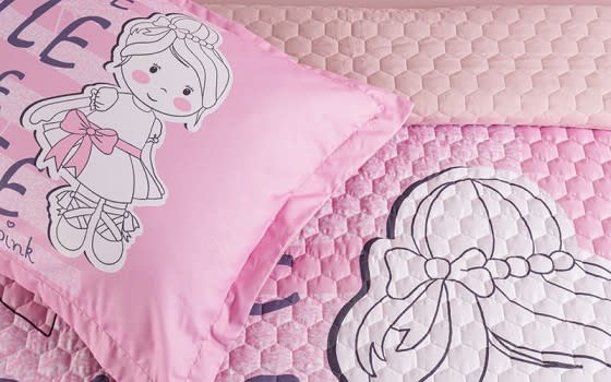 Happiness​​​​​​​ Kids Bed Spread 4 PCS - Pink