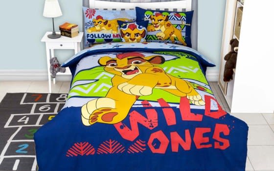 Disney Lion Guard Comforter Set 4 PCs - Multi Color