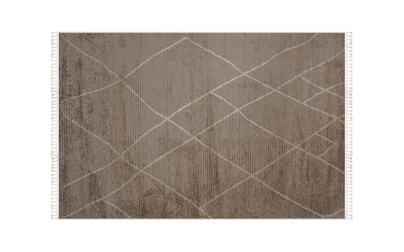 Retro Premium Carpet - ( 240 x 340 ) cm Brown