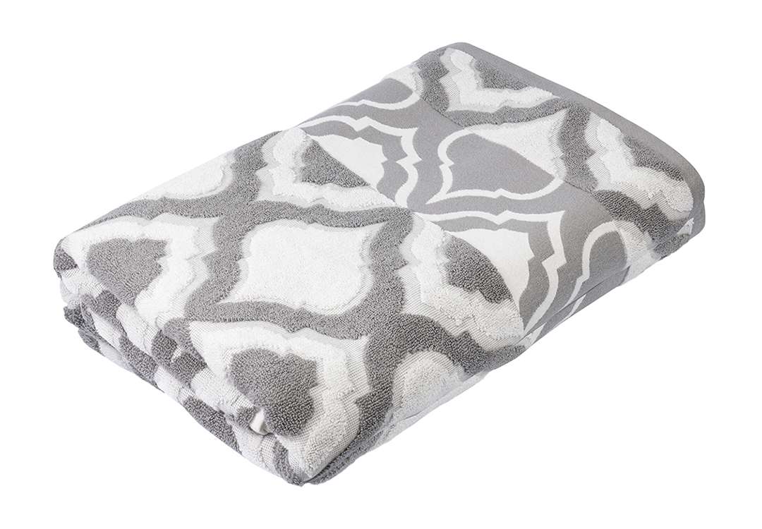 Cannon Hive Towel - Grey ( 81 X 163 )