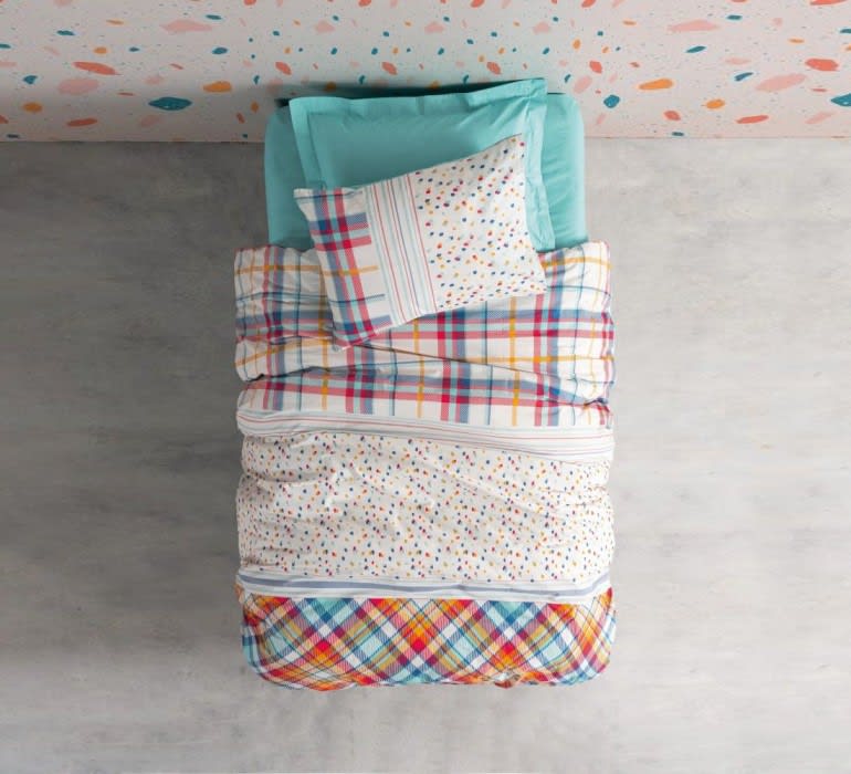 Cotton Box Comforter Bedding Set 4 PCs - Single Multi Color
