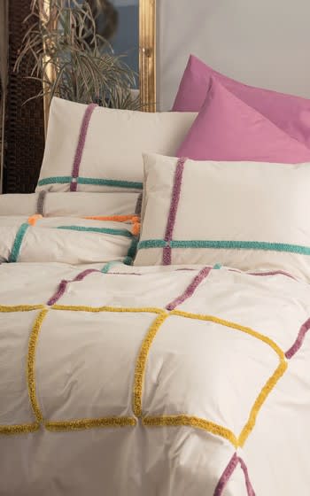 Cotton Box Duvet Cover Bedding Set Without Filling 6 PCS - King Insula Gul