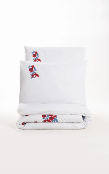 Cotton Box Single Duvet Cover Bedding Set Without Filling 4 PCS - Nessa Mavi