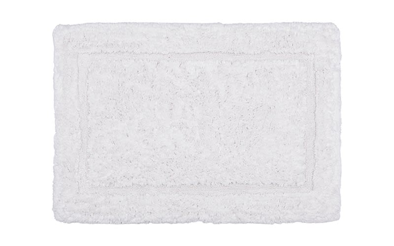Cannon Cotton Plain Bath mat 1 PC- White