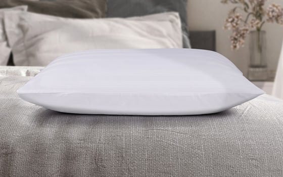 Cannon Stripe Pillow Case 2 PCS - White