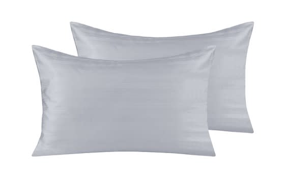 Cannon Stripe Pillow Case 2 PCS - Grey