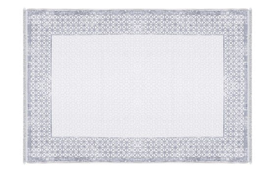 Shine Premium Carpet - ( 280 x 380 ) cm Off White & Blue