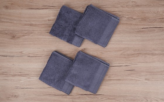 Soft & Always Tencel Towel 4 PCS ( 33 X 33 ) - Grey