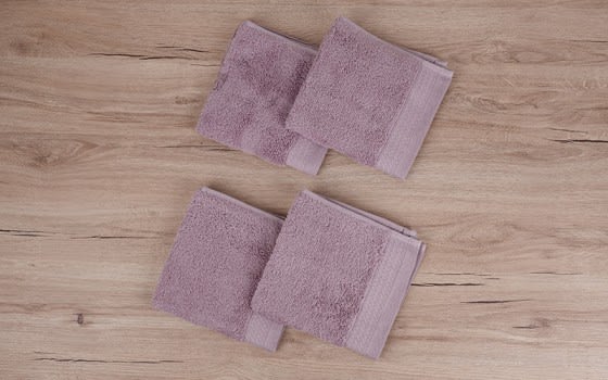 Soft & Always Tencel Towel 4 PCS ( 33 X 33 ) - Purple