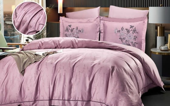 Ward Quilt Cover Bedding Set Without Filling 6 PCS - King Purple