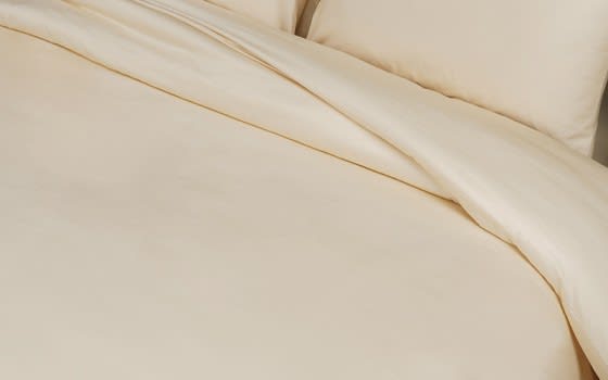 Cannon Duvet Cover Set Without Filling 4 PCS - King Cream ( 500 Threads )