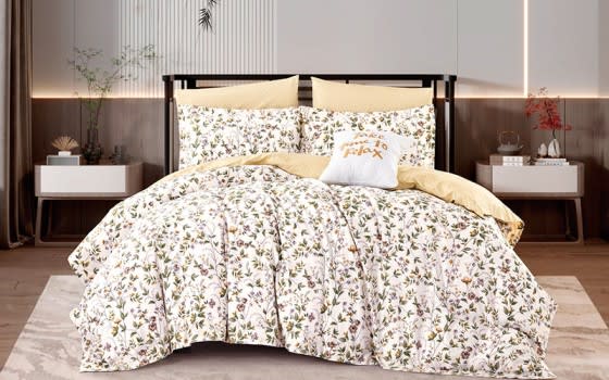 Garden Cotton Comforter Bedding Set 4 PCS - Single Multi Color 
