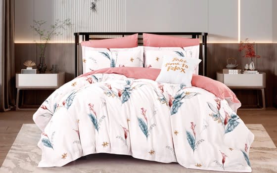 Garden Cotton Comforter Bedding Set 4 PCS - Single Multi Color