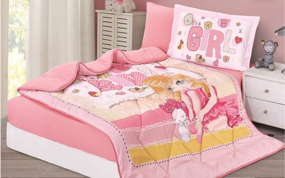 Aria Kids Comforter Bedding Set - Pink