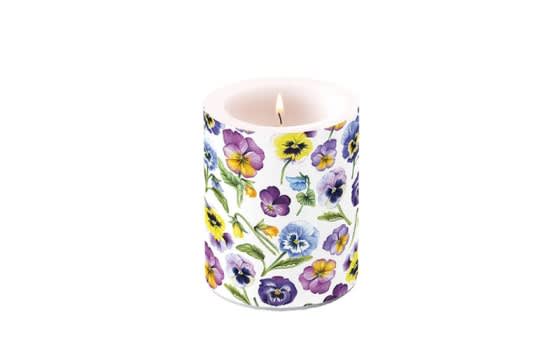Ambiente Pansy All Over Candle - ( L )